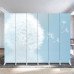 Double Side Light Luxury Room Divider Foldable Mobile Screen Double Side Light Luxury Room Divider Foldable Mobile Screen