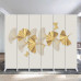 Double Side Light Luxury Room Divider Foldable Mobile Screen Double Side Light Luxury Room Divider Foldable Mobile Screen