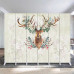 Double Side Light Luxury Room Divider Foldable Mobile Screen Double Side Light Luxury Room Divider Foldable Mobile Screen