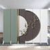 Double Side Light Luxury Room Divider Foldable Mobile Screen Double Side Light Luxury Room Divider Foldable Mobile Screen