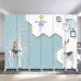 Double Side Light Luxury Room Divider Foldable Mobile Screen Double Side Light Luxury Room Divider Foldable Mobile Screen