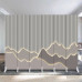 Double Side Light Luxury Room Divider Foldable Mobile Screen Double Side Light Luxury Room Divider Foldable Mobile Screen