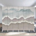 Double Side Light Luxury Room Divider Foldable Mobile Screen Double Side Light Luxury Room Divider Foldable Mobile Screen