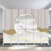 Double Side Light Luxury Room Divider Foldable Mobile Screen Double Side Light Luxury Room Divider Foldable Mobile Screen