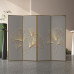 Aluminum Alloy Screen Room Divider Nordic Simple Modern Luxury Folding Mobile Screen Aluminum Alloy Screen Room Divider Nordic Simple Modern Luxury Folding Mobile Screen