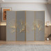 Aluminum Alloy Screen Room Divider Nordic Simple Modern Luxury Folding Mobile Screen Aluminum Alloy Screen Room Divider Nordic Simple Modern Luxury Folding Mobile Screen
