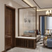 Modern Chinese Wooden Divider Storage Shoe Cabinet Hall Screen Modern Chinese Wooden Divider Storage Shoe Cabinet Hall Screen