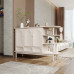 Doublesided Screen Cabinet Cream Entry Hall Decoration Cabinet Living Room Entrance