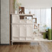 Doublesided Screen Cabinet Cream Entry Hall Decoration Cabinet Living Room Entrance