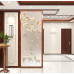 Chinese Art Glass Screen Partition Simple Modern Doorway Separator Custom Half Wall Luxury