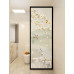 Chinese Art Glass Screen Partition Simple Modern Doorway Separator Custom Half Wall Luxury