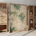 Modern minimalist room divider screen for living room home entryway office wooden mobile seat screen Modern minimalist room divider screen for living room home entryway office wooden mobile seat screen