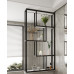 Custom Stainless Steel Screen Divider with Metal Iron Art Shelf and Wash Basin for Half Wall Bathroom Custom Stainless Steel Screen Divider with Metal Iron Art Shelf and Wash Basin for Half Wall Bathroom