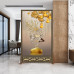 Chinese Screen Divider Living Room Home Entrance Modern Minimalist Fabric Fabric Wood Simple Seat Screen Chinese Screen Divider Living Room Home Entrance Modern Minimalist Fabric Fabric Wood Simple Seat Screen