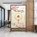 Chinese Screen Divider Living Room Home Entrance Modern Minimalist Fabric Fabric Wood Simple Seat Screen Chinese Screen Divider Living Room Home Entrance Modern Minimalist Fabric Fabric Wood Simple Seat Screen