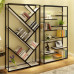 Creative Iron Solid Wood Bookshelves Screens Partition Storage Racks Creative Iron Solid Wood Bookshelves Screens Partition Storage Racks