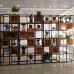 Iron And Solid Wood Shelves Of The Bookcase Screens Display Rack Display Grid