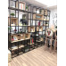 Iron And Solid Wood Shelves Of The Bookcase Screens Display Rack Display Grid