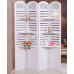 Carved Hollow Screen Folding Partition With Shelves Carved Hollow Screen Folding Partition With Shelves