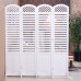 Carved Hollow Screen Folding Partition With Shelves Carved Hollow Screen Folding Partition With Shelves
