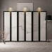 Modern Minimalist Folding Mobile Solid Wood Screen Divider for Living Room Bedroom Tea Room Beauty Salon