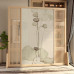 New Chinese Style Screen Divider Living Room Entrance Wooden Mobile Bedroom Block Home Zen Lotus Office