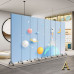 Folding Screen Divider Home Kids Room Fabric Carton Background Wall Folding Screen Divider Home Kids Room Fabric Carton Background Wall