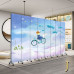 Folding Screen Divider Home Kids Room Fabric Carton Background Wall Folding Screen Divider Home Kids Room Fabric Carton Background Wall