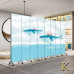 Folding Screen Divider Home Kids Room Fabric Carton Background Wall Folding Screen Divider Home Kids Room Fabric Carton Background Wall