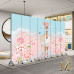 Folding Screen Divider Home Kids Room Fabric Carton Background Wall Folding Screen Divider Home Kids Room Fabric Carton Background Wall