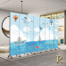 Folding Screen Divider Home Kids Room Fabric Carton Background Wall Folding Screen Divider Home Kids Room Fabric Carton Background Wall