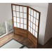 Japanese Style Grid Partition Room Folding Mobile Hotel Wooden Gridge Chinese Office Shield Customized