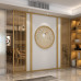 Modern Chinese Screen Partition Living Room Double Embroidered Wooden Grille Entryway Modern Chinese Screen Partition Living Room Double Embroidered Wooden Grille Entryway