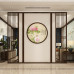 Modern Chinese Screen Partition Living Room Double Embroidered Wooden Grille Entryway Modern Chinese Screen Partition Living Room Double Embroidered Wooden Grille Entryway