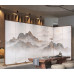Modern Foldable Customizable Wooden Divider Screen for Living Room Hotel