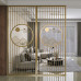 Light Luxury Stainless Metal Iron Art Screen Partition Living Room Simple Modern New Chinese Style Hanging Decorative Hollow Out