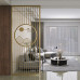 Light Luxury Stainless Metal Iron Art Screen Partition Living Room Simple Modern New Chinese Style Hanging Decorative Hollow Out