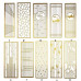 Light Luxury Stainless Metal Iron Art Screen Partition Living Room Simple Modern New Chinese Style Hanging Decorative Hollow Out