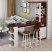 Modern Simple Home Bar Cabinet Separator Cabinet Dining Table for Living Room Balcony High Table