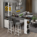 Modern Simple Home Bar Cabinet Separator Cabinet Dining Table for Living Room Balcony High Table