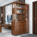 Double sided solid wood wine cabinet entryway hall cabinet screen Double sided solid wood wine cabinet entryway hall cabinet screen