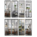 Modern Minimalistic Iron Screen Wall Shelf With Sink Divider For Luxury Styled Foyer Hallway