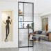 Modern Minimalistic Iron Screen Wall Shelf With Sink Divider For Luxury Styled Foyer Hallway