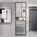 Modern Minimalistic Iron Screen Wall Shelf With Sink Divider For Luxury Styled Foyer Hallway