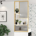 Modern Minimalistic Iron Screen Wall Shelf With Sink Divider For Luxury Styled Foyer Hallway