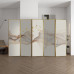 Aluminum Alloy Screen Partition Living Room Modern Simple Luxury Hotel Decoration Folding Screen Mobile Aluminum Alloy Screen Partition Living Room Modern Simple Luxury Hotel Decoration Folding Screen Mobile