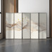 Aluminum Alloy Screen Partition Living Room Modern Simple Luxury Hotel Decoration Folding Screen Mobile Aluminum Alloy Screen Partition Living Room Modern Simple Luxury Hotel Decoration Folding Screen Mobile
