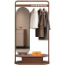 Wooden Wall Mounted Coat Rack Bedroom Home Room Clothes Hat Rack Simple Living Room Storage Office Clothes Rack