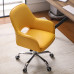 Nordic Computer Chair Comfortable for Long Sitting with Adjustable Height Swivel Leather Backrest for Home or Office