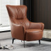 Scandinavian Style Recliner Armchair Modern Minimalist Tiger Chair Genuine Leather Single Sofa Luxurious High Back Casual Chair for Living Room Lazy Chair Scandinavian Style Recliner Armchair Modern Minimalist Tiger Chair Genuine Leather Single Sofa Luxurious High Back Casual Chair for Living Room Lazy Chair